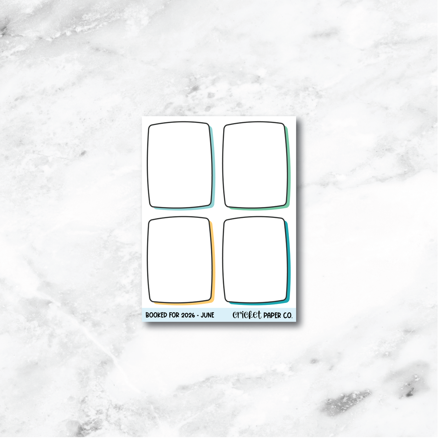 Book and Reading Journal Stickers - June