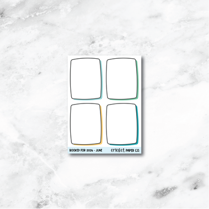 Book and Reading Journal Stickers - June