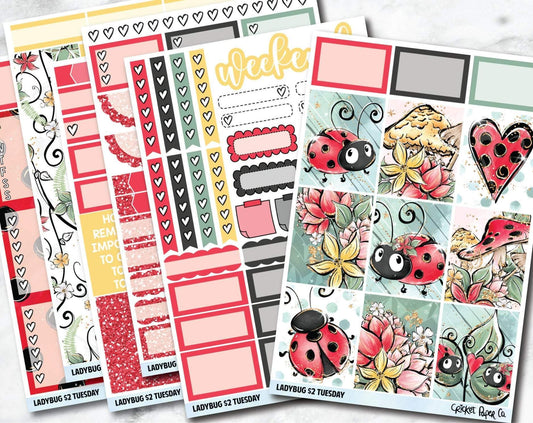 LADYBUG Planner Stickers - Full Kit-Cricket Paper Co.