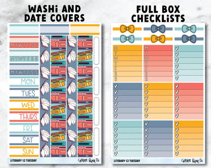 LITERARY Planner Stickers - Full Kit-Cricket Paper Co.