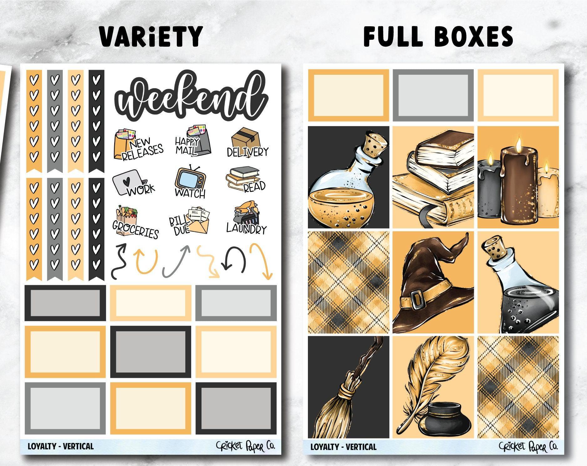 LOYALTY Planner Stickers - Full Kit-Cricket Paper Co.