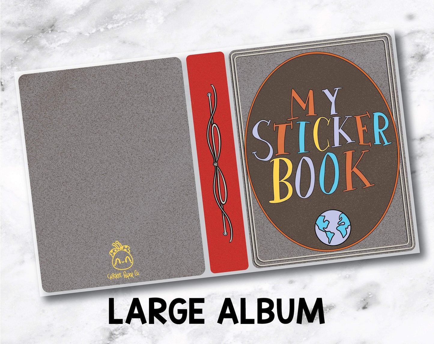 Large Sticker Storage Album - Adventure Book-Cricket Paper Co.