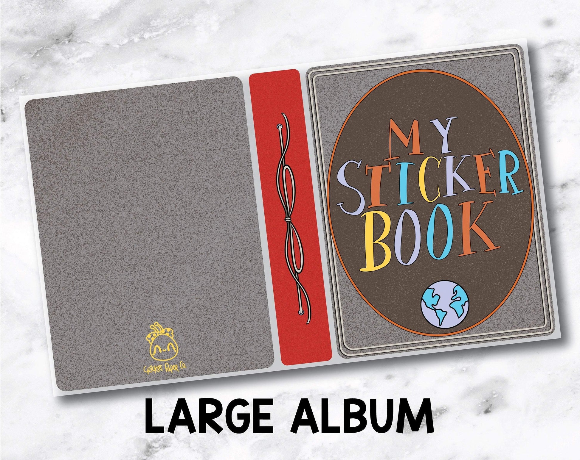 Large Sticker Storage Album - Adventure Book-Cricket Paper Co.