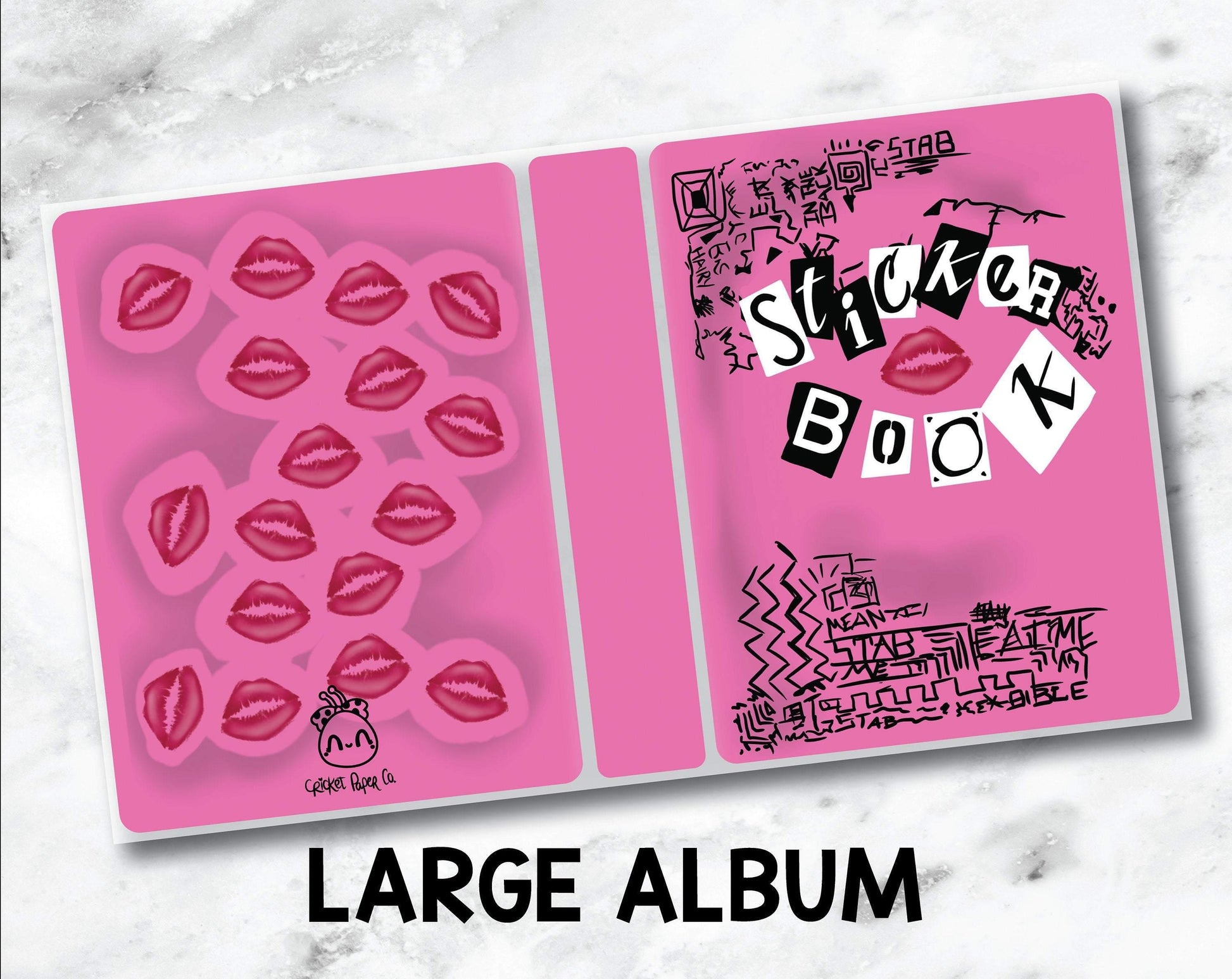 Large Sticker Storage Album - Burn Book-Cricket Paper Co.