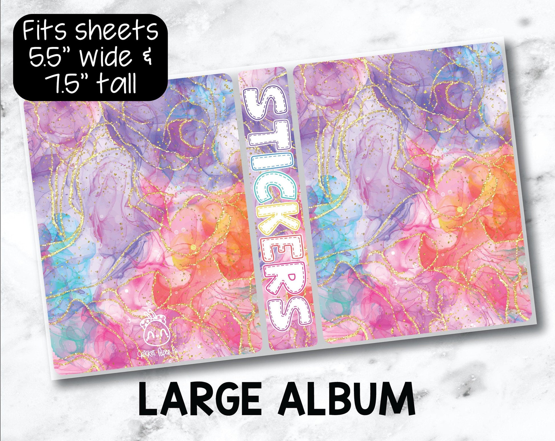 Large Sticker Storage Album - Colorful-Cricket Paper Co.