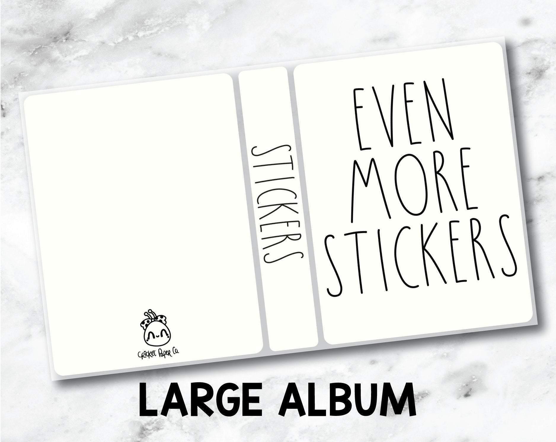 Large Sticker Storage Album - Even More Stickers-Cricket Paper Co.
