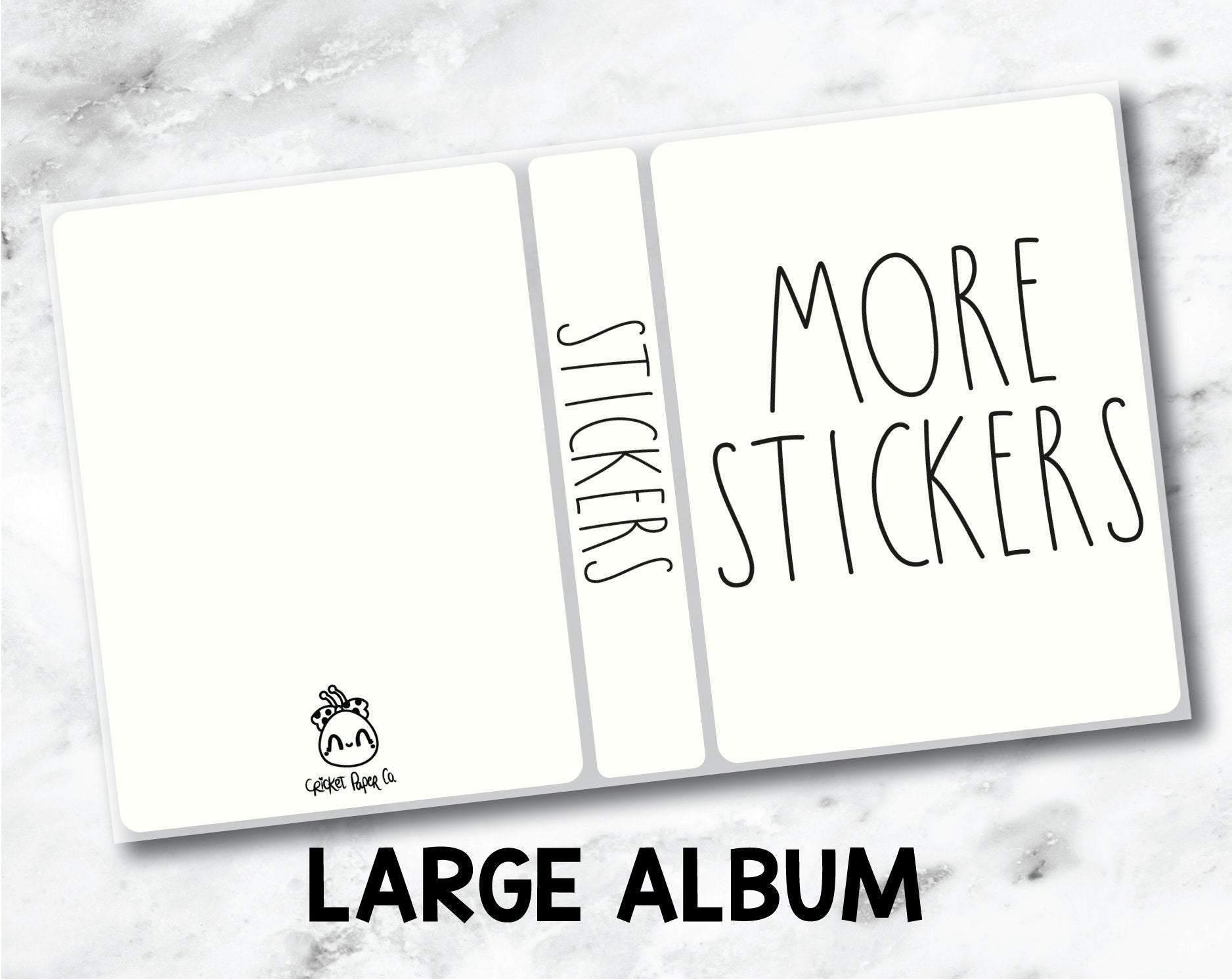 Large Sticker Storage Album - More Stickers-Cricket Paper Co.