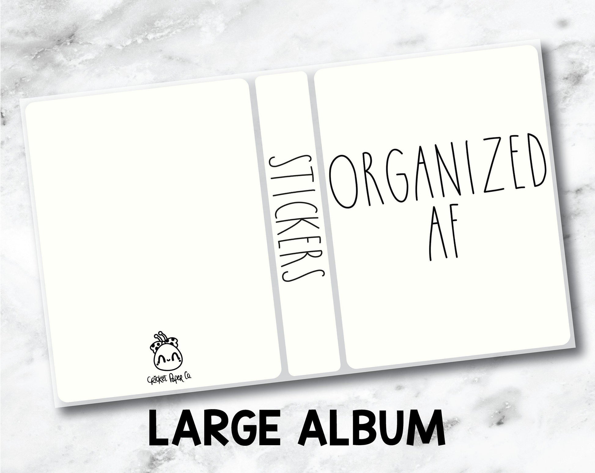 Large Sticker Storage Album - Organized AF-Cricket Paper Co.