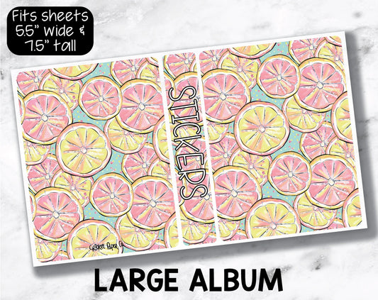 Large Sticker Storage Album - Pink Lemonade-Cricket Paper Co.