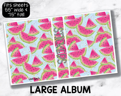Large Sticker Storage Album - Watermelon-Cricket Paper Co.