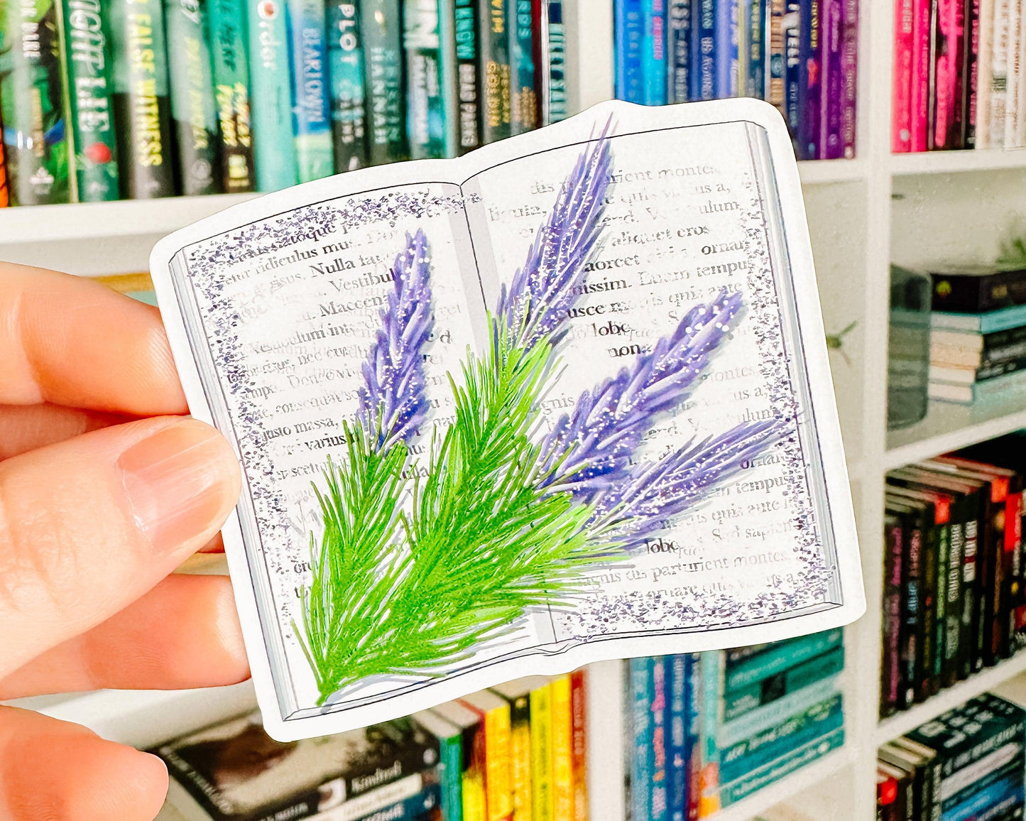 Lavender Books - Bookish Vinyl Sticker-Cricket Paper Co.