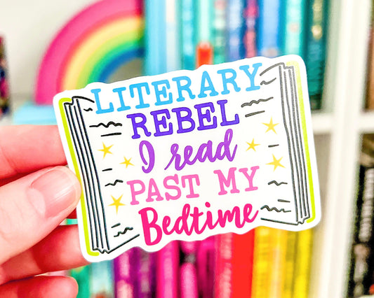 Literary Rebel - Bookish Vinyl Sticker-Cricket Paper Co.