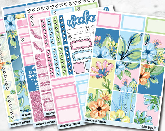 MEADOW Planner Stickers - Full Kit-Cricket Paper Co.