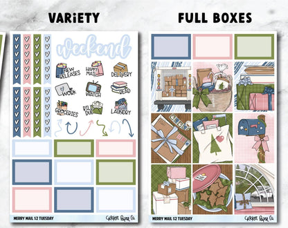 MERRY MAIL Planner Stickers - Full Kit-Cricket Paper Co.