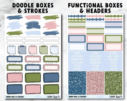 MERRY MAIL Planner Stickers - Full Kit-Cricket Paper Co.