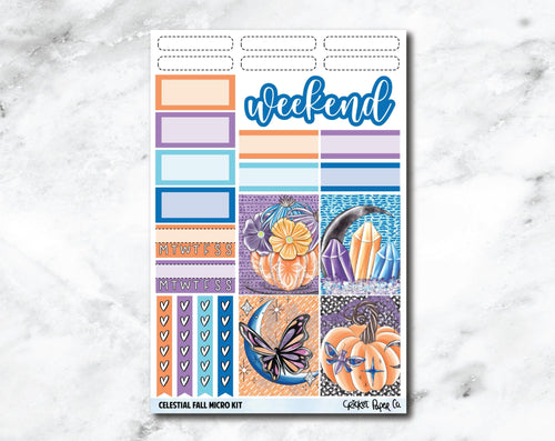 MICRO KIT Planner Stickers - Celestial Fall-Cricket Paper Co.