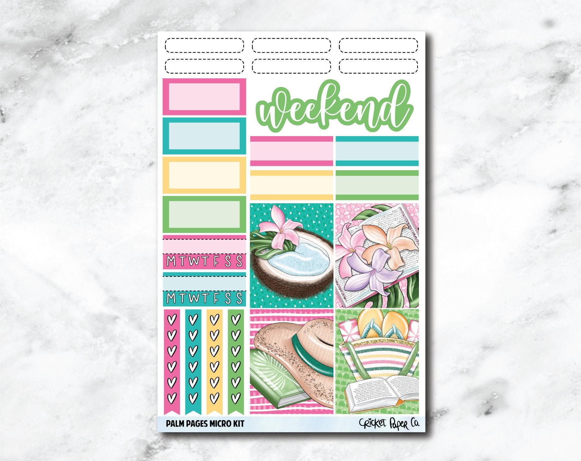 MICRO KIT Planner Stickers - Palm Pages-Cricket Paper Co.