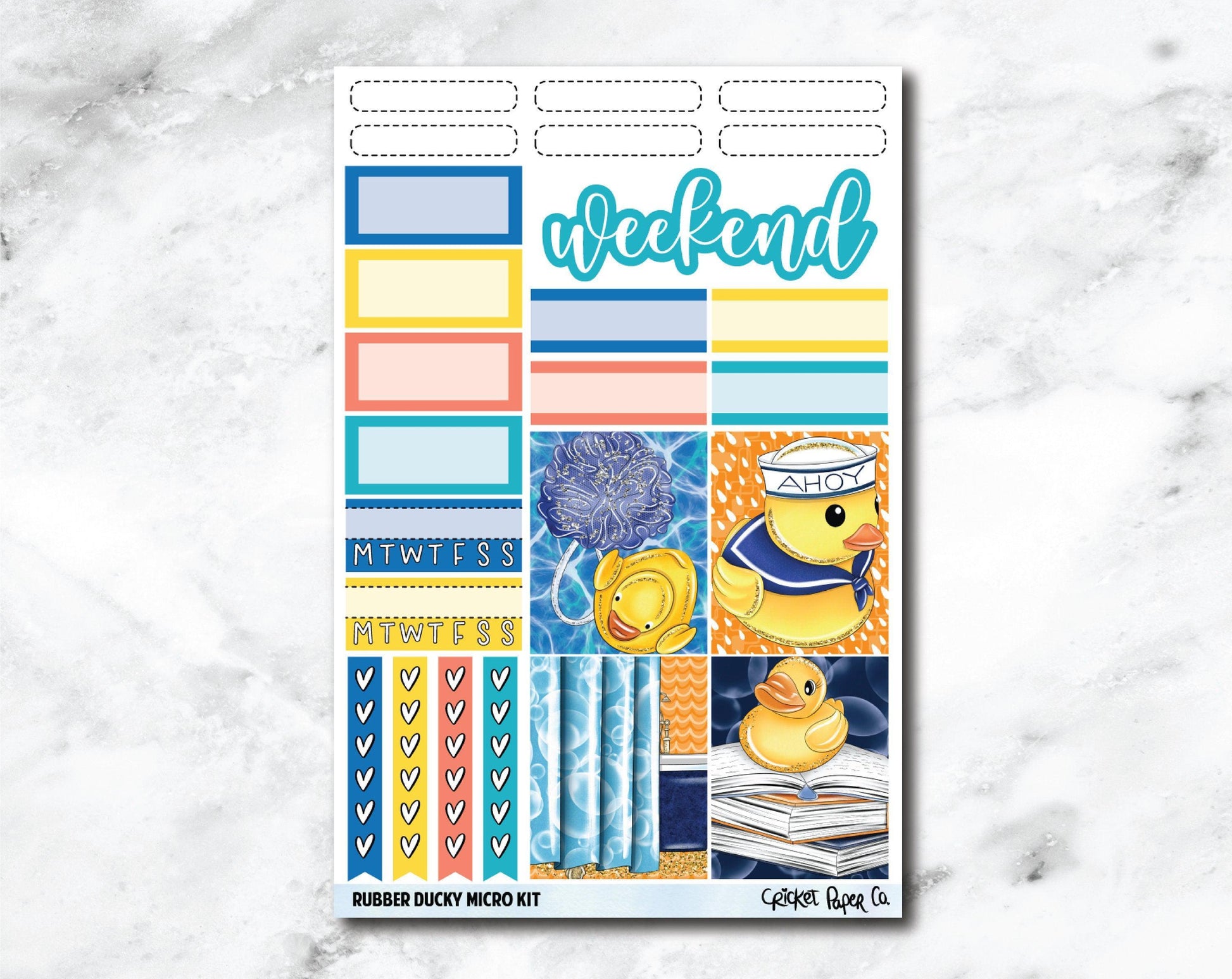 MICRO KIT Planner Stickers - Rubber Ducky-Cricket Paper Co.