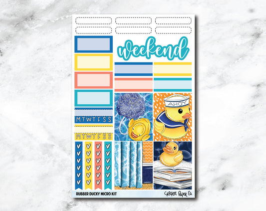 MICRO KIT Planner Stickers - Rubber Ducky-Cricket Paper Co.