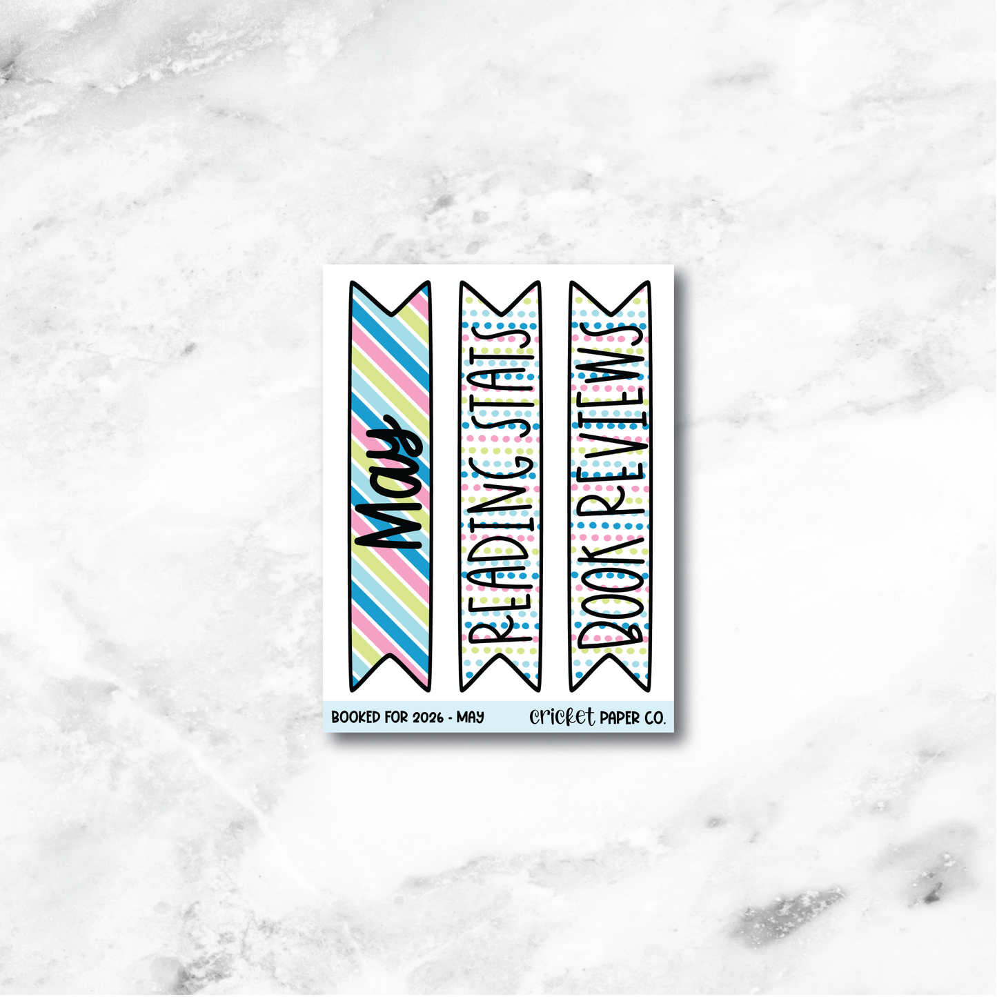Book and Reading Journal Stickers - May