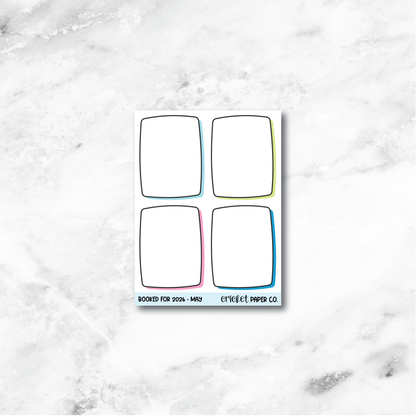 Book and Reading Journal Stickers - May