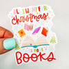 More Books for Christmas - Bookish Vinyl Sticker-Cricket Paper Co.