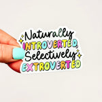 Naturally Introverted - Decorative Vinyl Sticker-Cricket Paper Co.