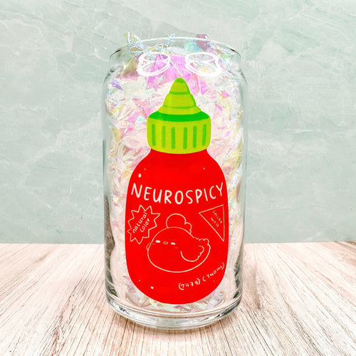 Neurospicy - 16oz Libbey Glass Can Cup-Cricket Paper Co.