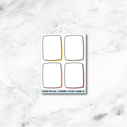 Book and Reading Journal Stickers - November