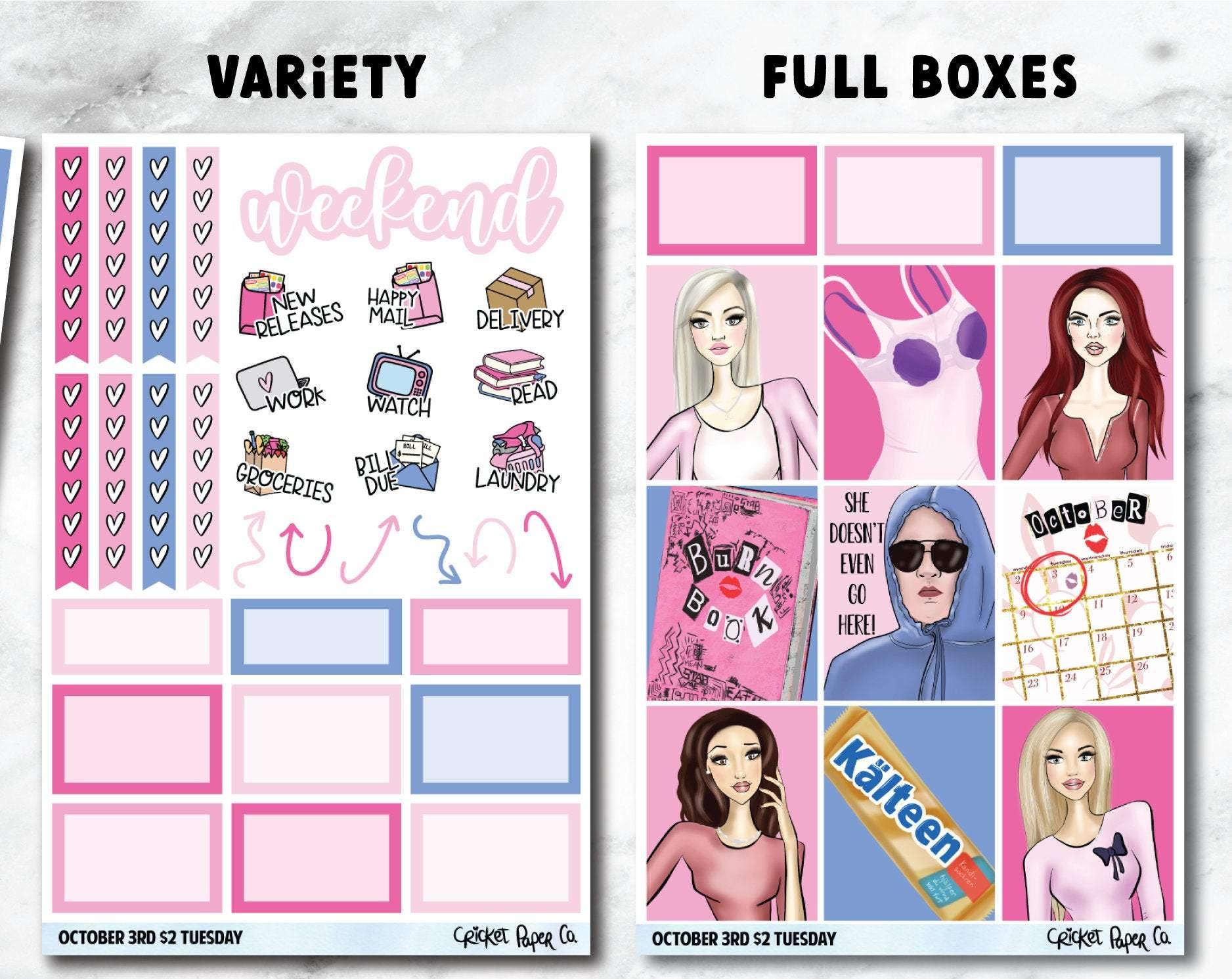 OCTOBER 3RD Planner Stickers - Full Kit-Cricket Paper Co.
