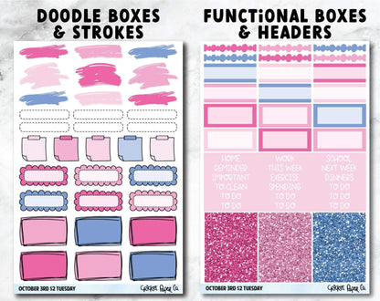 OCTOBER 3RD Planner Stickers - Full Kit-Cricket Paper Co.