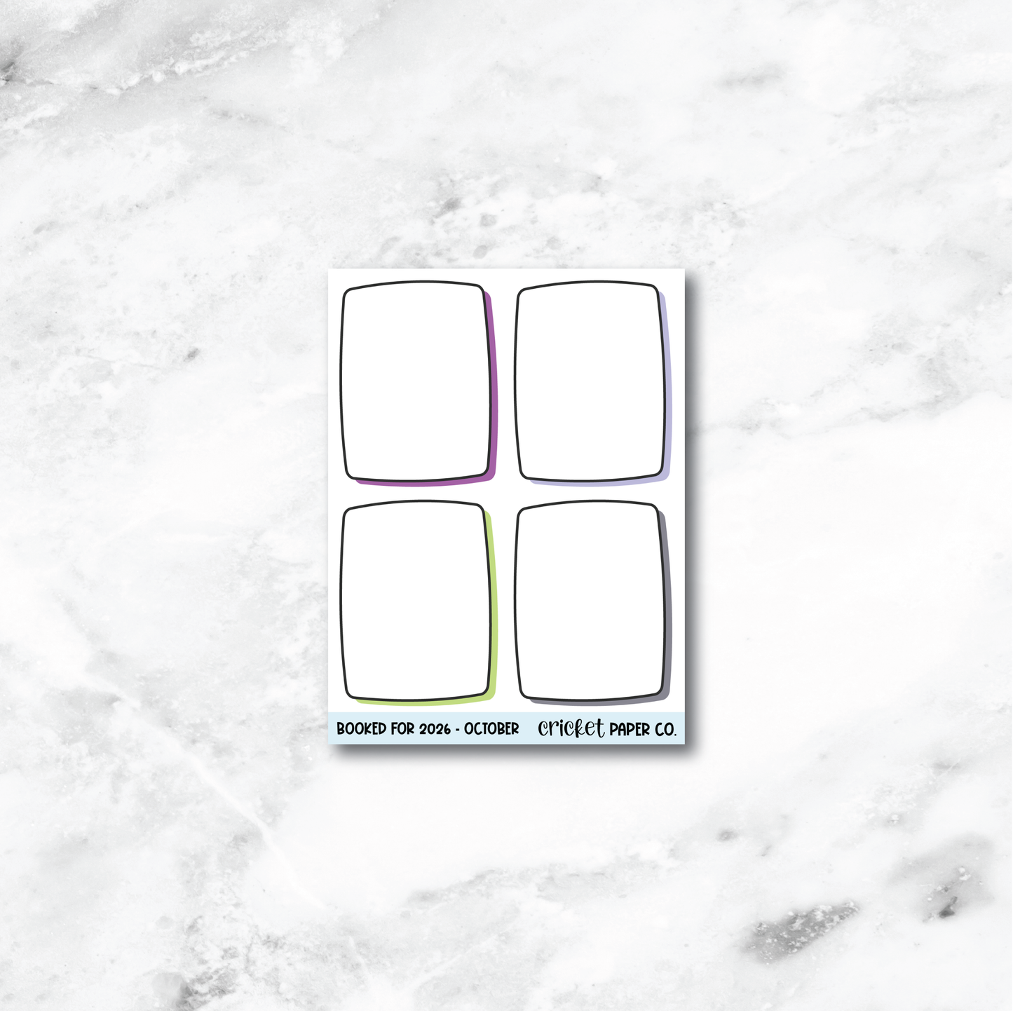 Book and Reading Journal Stickers - October