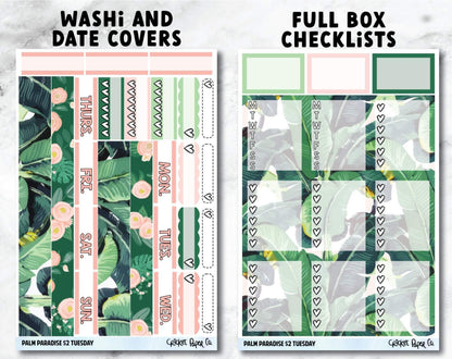 PALM PARADISE Planner Stickers - Full Kit-Cricket Paper Co.