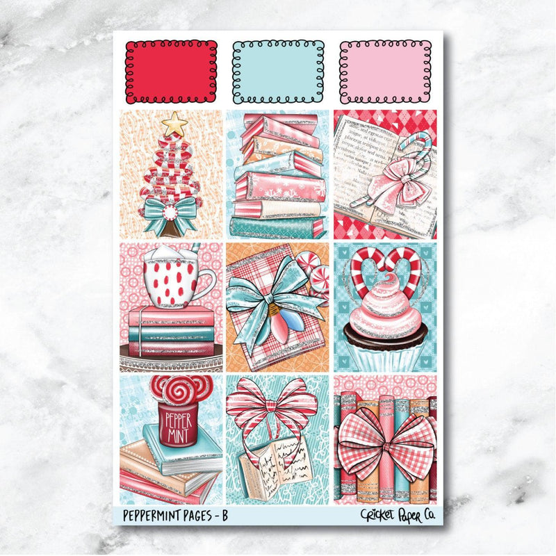 Peppermint Pages Full Box Journaling and Planner Stickers - B-Cricket Paper Co.