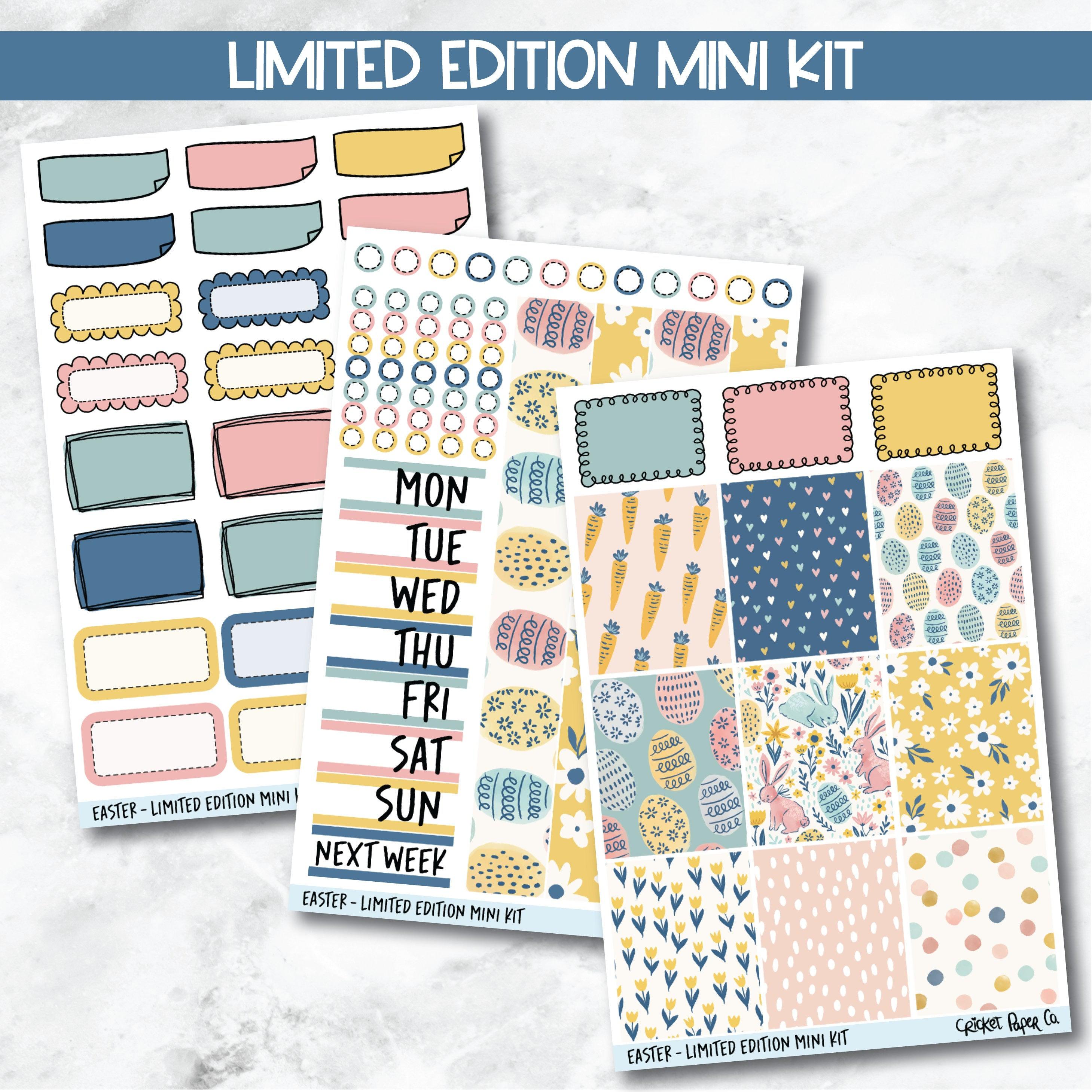 Mini Sticker Bundle Layout Planner Stickers Standard Mini Kit - Easter – Cricket Paper Co.