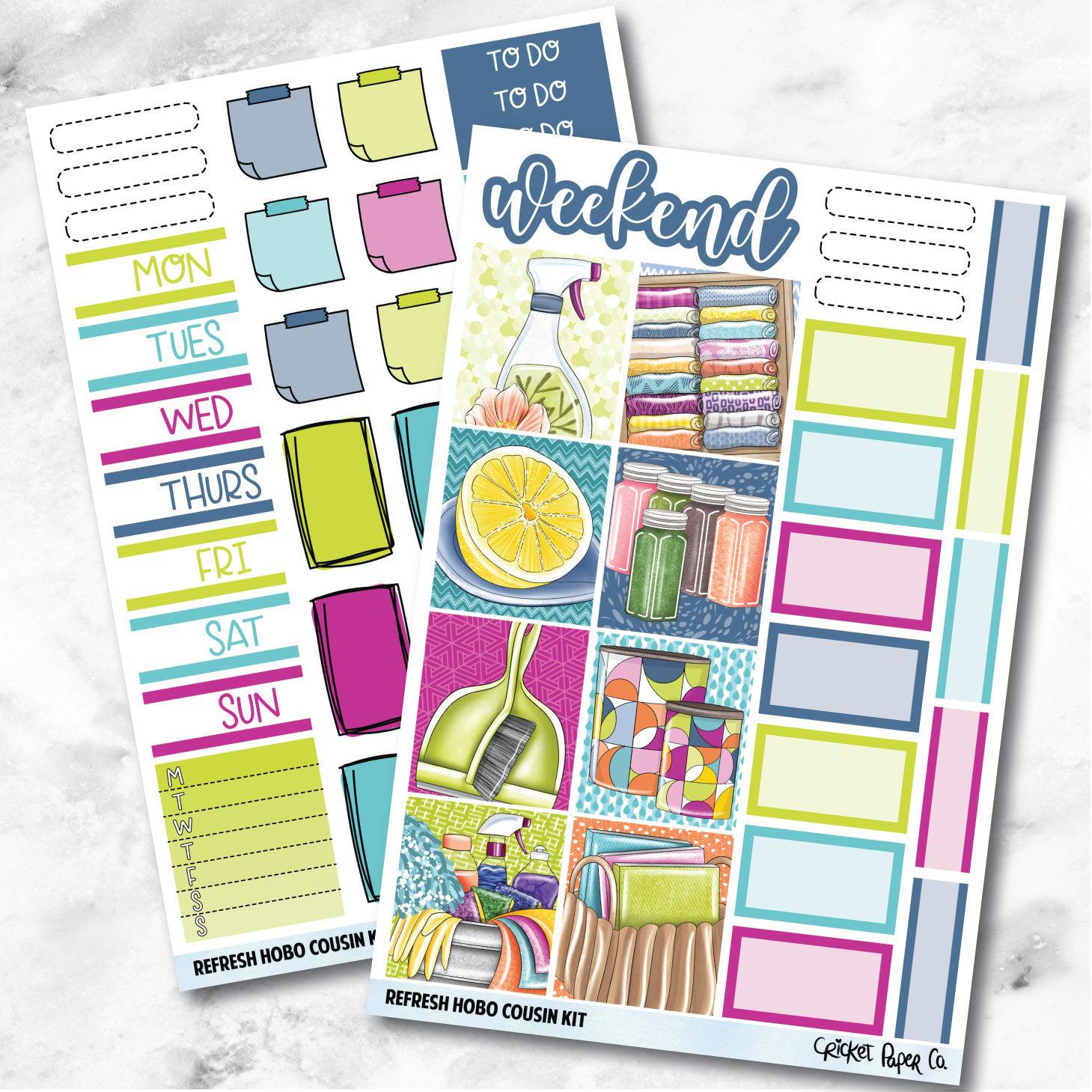 Refresh HOBONICHI COUSIN Planner Stickers Mini Kit-Cricket Paper Co.