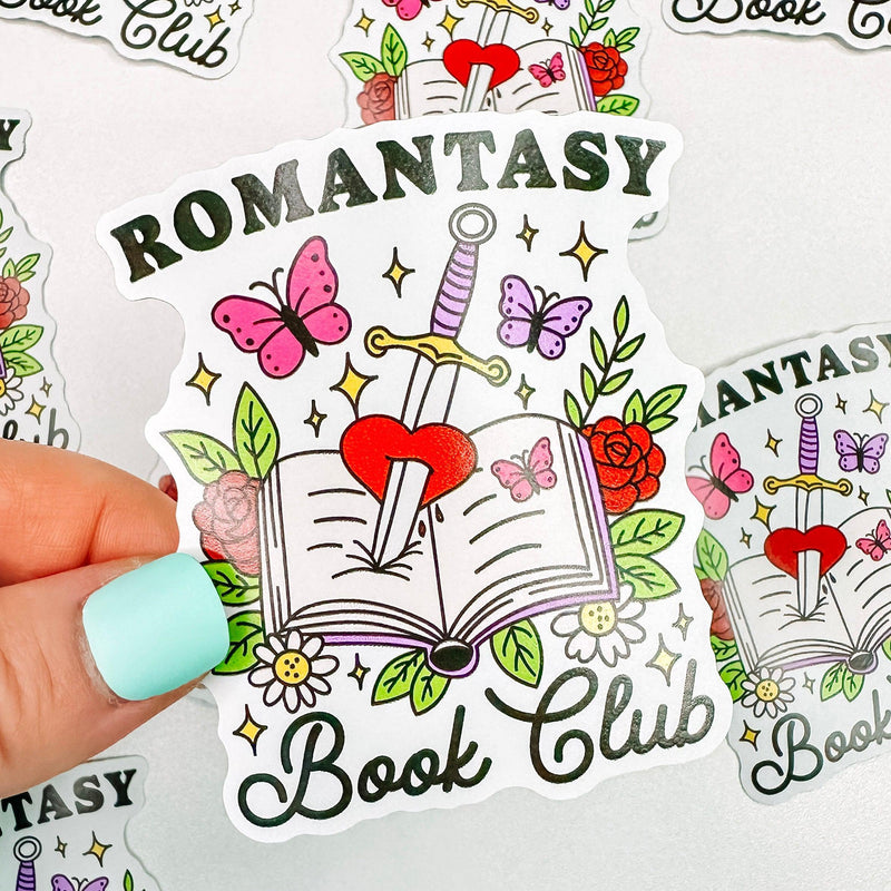 Romantasy Book Club - Bookish Vinyl Sticker-Cricket Paper Co.