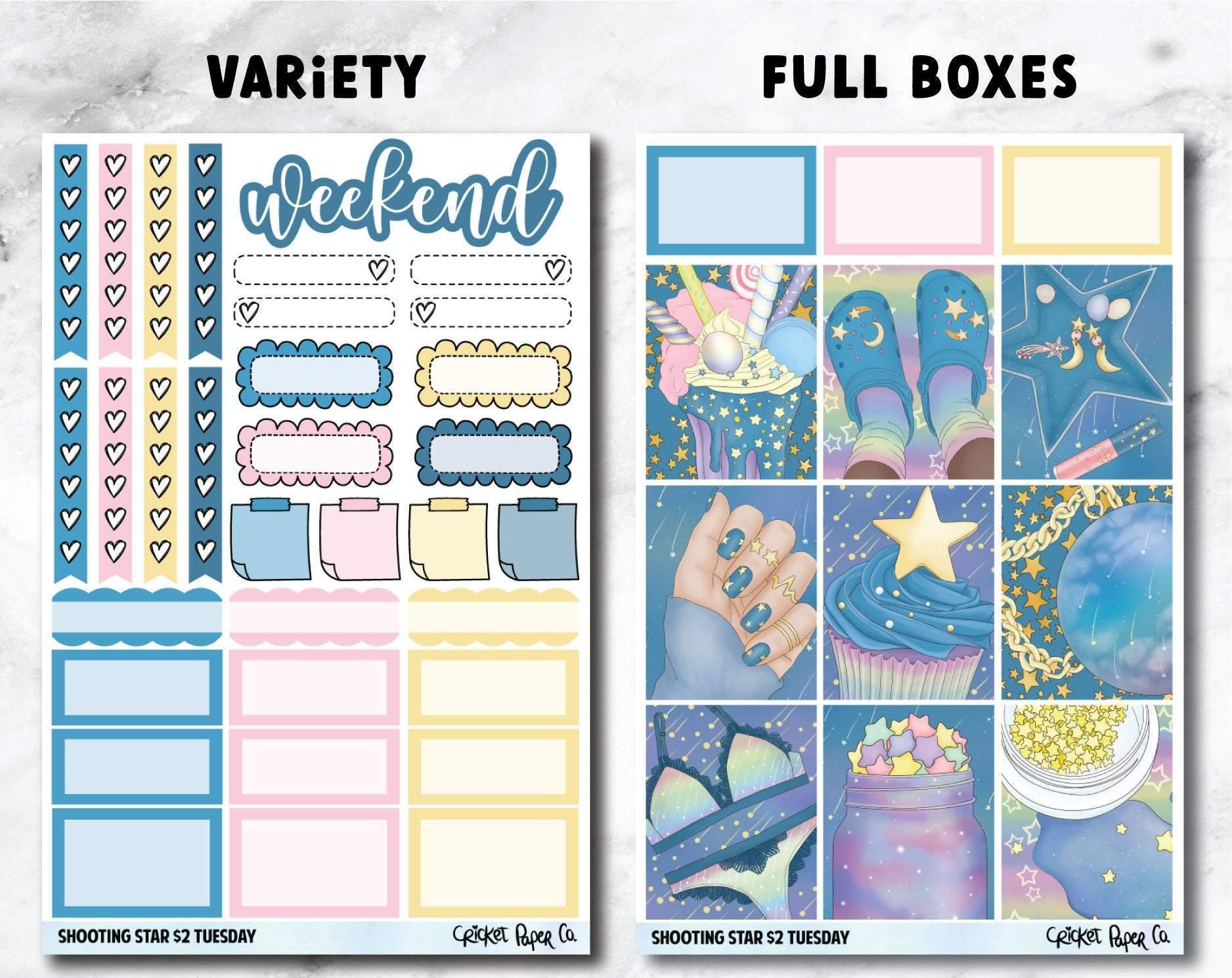 SHOOTING STAR Planner Stickers - Full Kit-Cricket Paper Co.