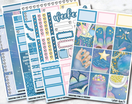 SHOOTING STAR Planner Stickers - Full Kit-Cricket Paper Co.