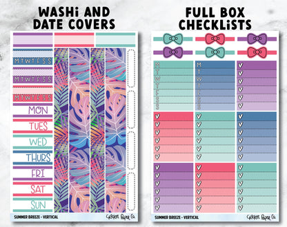 SUMMER BREEZE Planner Stickers - Full Kit-Cricket Paper Co.