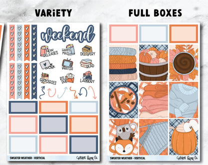 SWEATER WEATHER Planner Stickers - Full Kit-Cricket Paper Co.