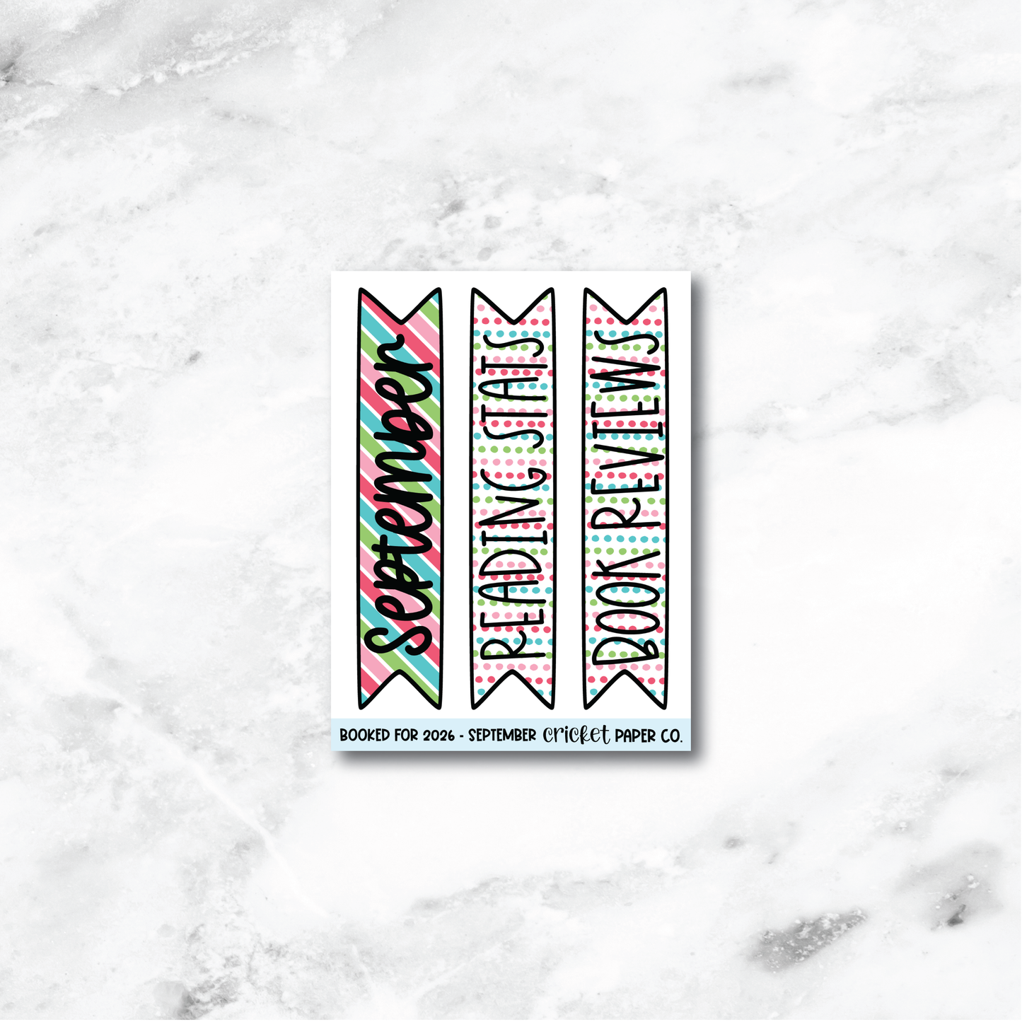 Book and Reading Journal Stickers - September