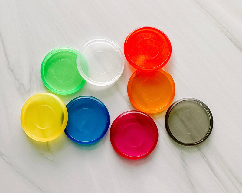Set of 8 Rainbow Discs - 38MM or 1.5"-Cricket Paper Co.