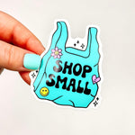 Shop Small - Decorative Vinyl Sticker-Cricket Paper Co.