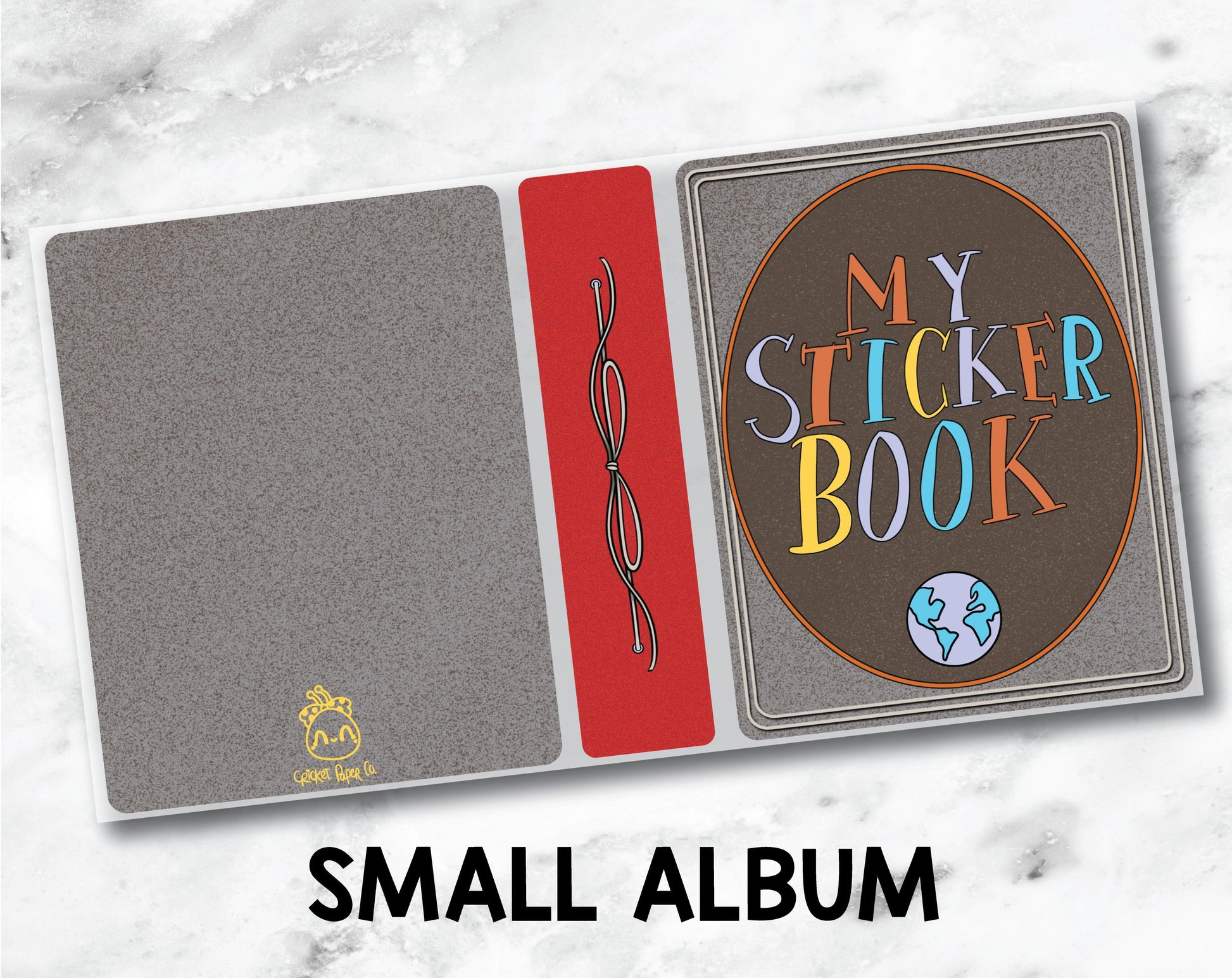 Small Sticker Storage Album - Adventure Book-Cricket Paper Co.