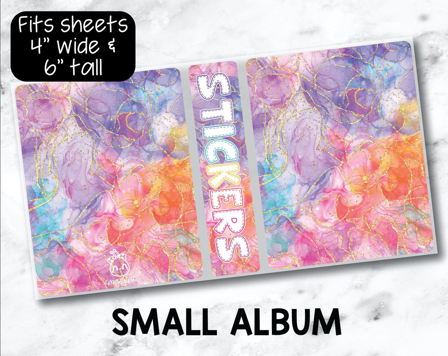 Small Sticker Storage Album - Colorful-Cricket Paper Co.