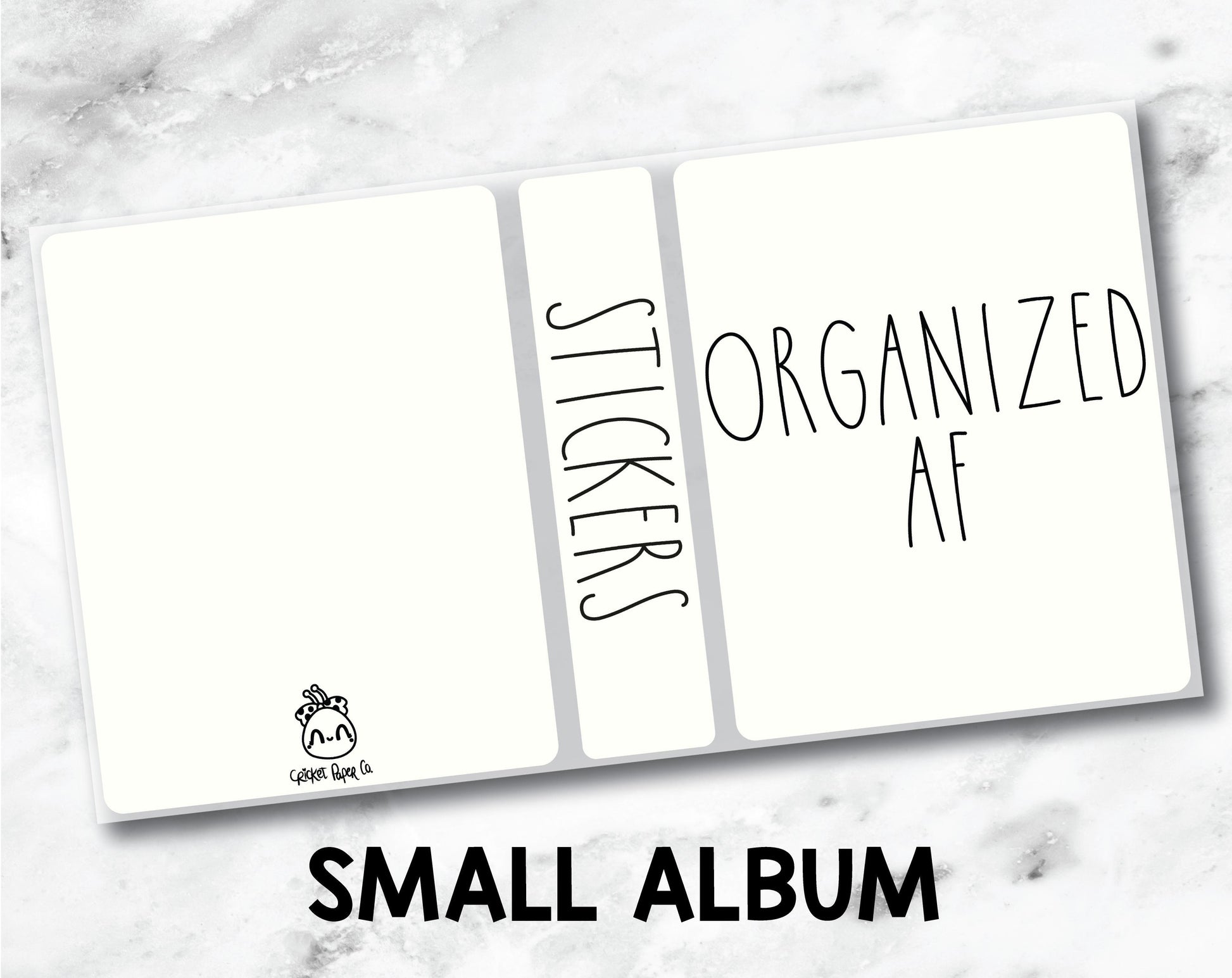 Small Sticker Storage Album - Organized AF-Cricket Paper Co.