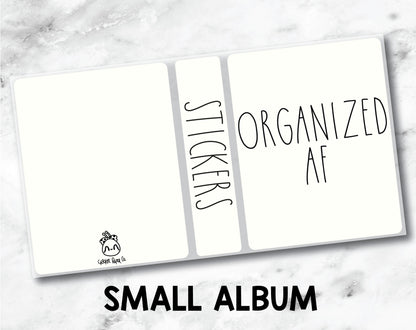 Small Sticker Storage Album - Organized AF-Cricket Paper Co.
