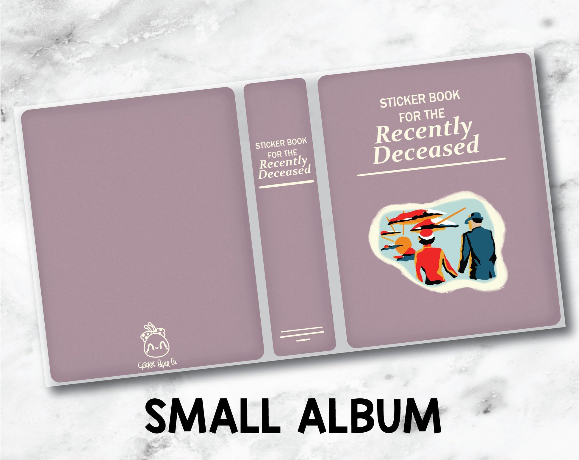 Small Sticker Storage Album - Recently Deceased-Cricket Paper Co.