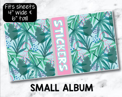 Small Sticker Storage Album - Tropics-Cricket Paper Co.